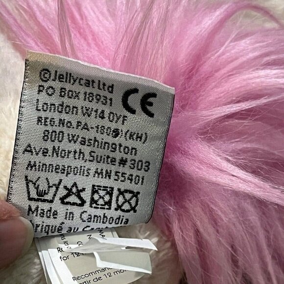 JELLYCAT Ursula Unicorn Pink Mane RETIRED 15” Soft Plush Stuffed Toy Lovey - Picture 8 of 9